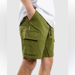 TAIKAN Men's Cargo Cotton Stretch Khaki/Green Shorts Outdoor  Hiking Camping 🏕️